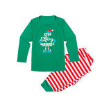 Christmas Striped Printed Home Clothes family wear
