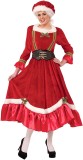 Christmas red apron maid dress two-piece party costume