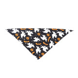 Halloween pet saliva scarf dog triangle scarf cat scarf dog saliva scarf