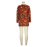 Spring And Autumn Women's Halloween Printed Tops Fashion Cardigans