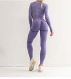 Pantalones de yoga sin costuras para glúteos, ropa de yoga transpirable, mallas deportivas básicas ajustadas de cintura alta