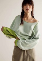 Autumn And Winter Women's Two-Wear Loose Sweater For Women
