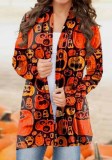 Spring And Autumn Women's Halloween Printed Tops Fashion Cardigans
