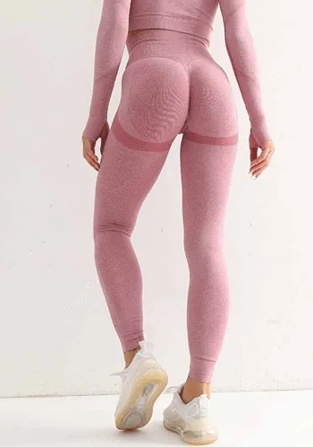 Seamless Yoga Pants Buttocks Breathable Yoga Wear Tight Fitting High Waist Sports Basic Fitness Leggings