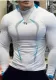 Summer Men'S Fitness Sports Training Breathable Short-Sleeved Quick-Drying Clothes Fashion Long-Sleeved T-Shirt New