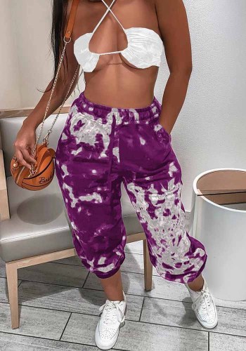 Women's Fashion Sports Sexy Printed Casual Pants