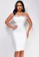Women Solid Backless Sleeveless Bodycon Dress