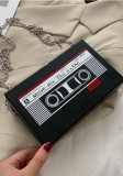 Style Radio Damen-Tasche, trendige Box, kleine quadratische Tasche, Kette, Schultertasche, Messenger-Tasche
