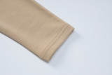 Autumn U-Neck Long-Sleeved Pleated  Crop Top Butt Lift Bell Bottom Pants Two Piece Set