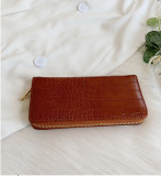 French Pattern Long Zipper Clutch Women's Wallet
