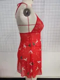 Sexy Christmas Prints Nightdress