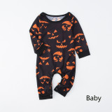 Halloween Home Wear Parent-Child Wear Long-Sleeved Spring And Autumn Pajamas Set