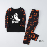 Halloween Home Wear Parent-Child Wear Long-Sleeved Spring And Autumn Pajamas Set