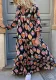 Plus Size Loose Fashion Print Plus Size Women's Autumn And Winter Dress