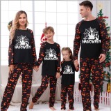 Halloween Home Wear Parent-Child Wear Long-Sleeved Spring And Autumn Pajamas Set