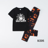 Halloween Home Wear Parent-Child Wear Long-Sleeved Spring And Autumn Pajamas Set