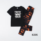 Halloween Home Wear Parent-Child Wear Long-Sleeved Spring And Autumn Pajamas Set