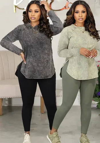 Women Printed Top and Pant Casual Two-piece Set