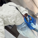 Women Star Embossed Padded Jacket
