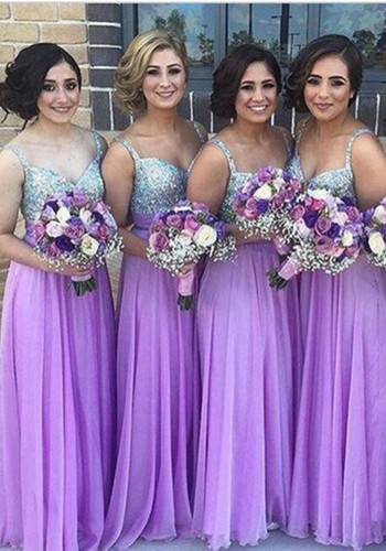 Women Bridal Wedding Sequin Bridesmaid Dresses