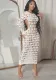 Autumn Women's  Sexy Hollow Low Back Knitting High Waist Slim Dress For Women