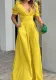Women Short Sleeve Wide Leg Jumpsuit