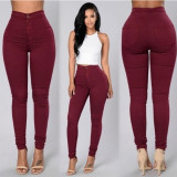 Women Summer Stretch Candy Casual Jeans