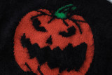 Women's Autumn And Winter Fashion Halloween Pumpkin Short Turtle Sweater