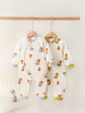 Baby cotton printed long sleeve Romper