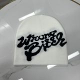 American Knitting Letter Embroidered Retro Beanie