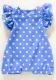 Baby Girl Round Neck Polka Dot Romper
