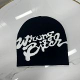 American Knitting Letter Embroidered Retro Beanie