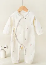 Baby cotton printed long sleeve Romper