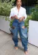 Stylish Stretch Ripped Hole Denim Pants