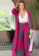 Women Casual Printed Top and Pants Two-piece Set