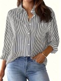 Women's Plus Size Top Long Sleeve Printed Shirt For Women
