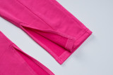 Women's Autumn Fashion Slim Solid Color Three-Piece Pants Set For Women