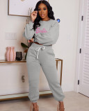 Women's Fashion Casual Sports Autumn And Winter Two-Piece Pants Set