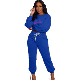Women's Fashion Casual Sports Autumn And Winter Two-Piece Pants Set