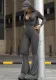 Women Autumn and Winter Long Sleeve Bell Bottom Jumpsuit