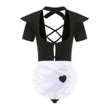 Women cosplay maid uniform sexy lingerie two-piece set