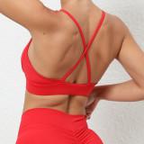 Women Clothing Quick-drying Fitness Clothing Running Training Yoga Clothing Sports Bra Top