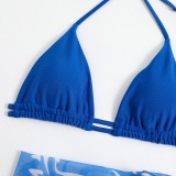 Three-Piece Bikini Skirt Spring Beach Swimsuit For Women