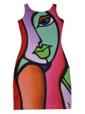 Sexy Fahionable Print Straps Bodycon Dress