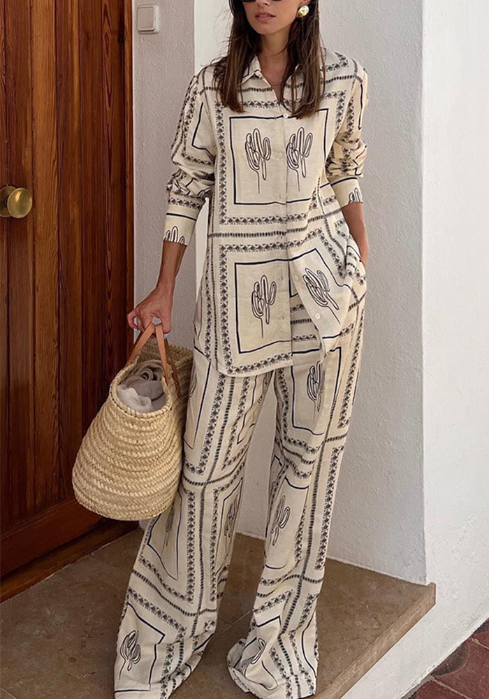 2PC- Embellished Shirt & Trouser PW3132