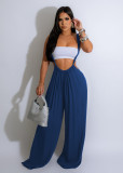 Women Casual Solid Wide Leg Overalls