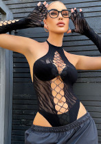 Women See-Through suspender one-piece sexy lingerie