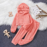 Girl Autumn Hoodies and Pant Two-piece Set