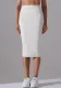 Women High Waist Stretch Slit Sports Skirt