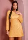 Autumn And Winter Women's Sequin Bell Bottom Sleeve Fashion Casual Dress